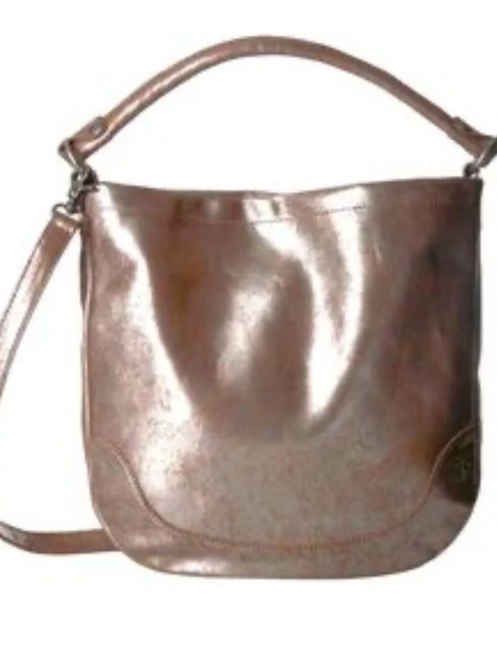 Frye Melissa metallic hobo NWT